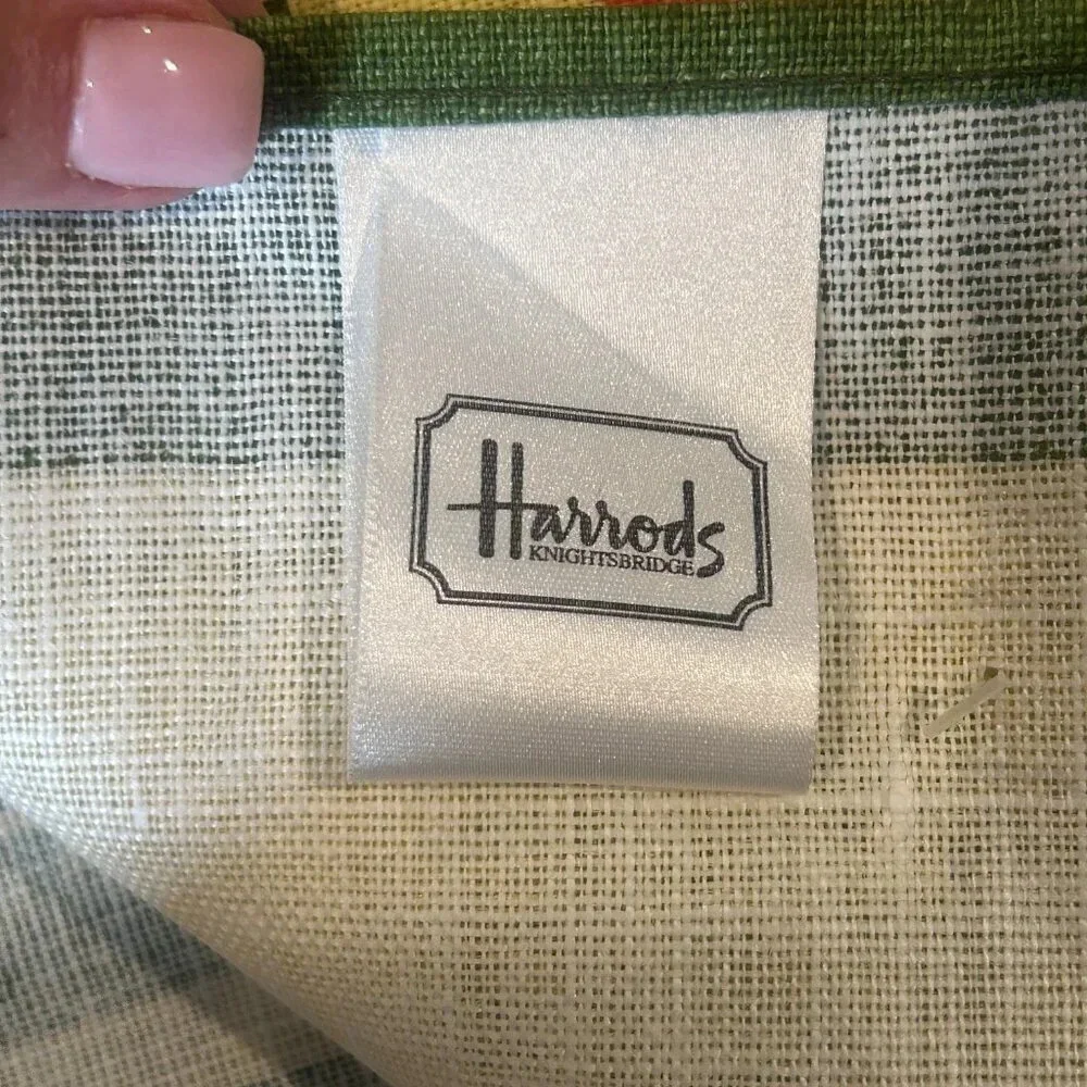 Harrods 100% Linen Calendar Tea Towel 2001 NWT